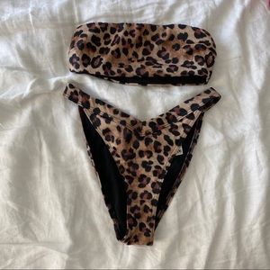 Leopard Bandeau Bikini
